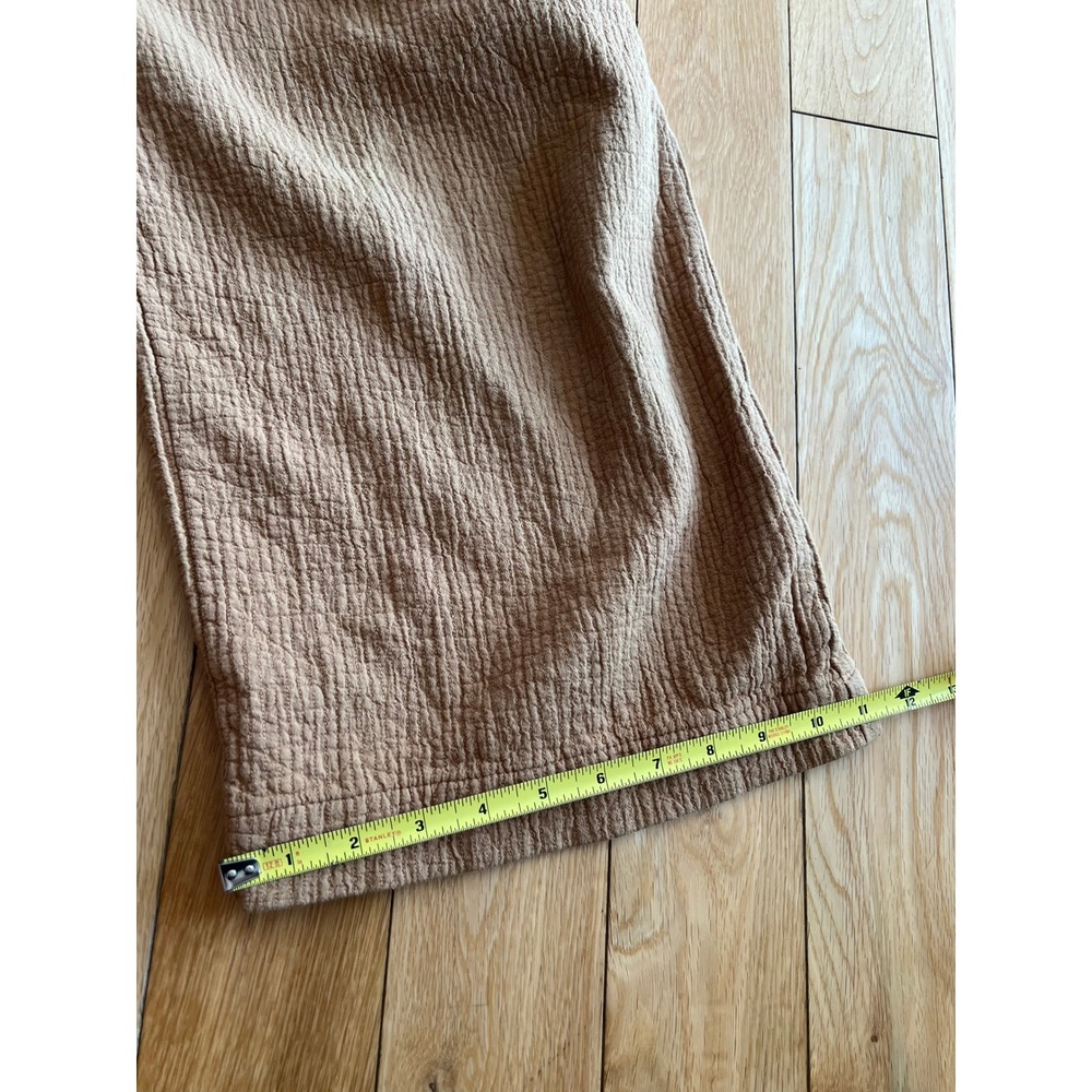 Nico Nico Cotton Jumpsuit Mustard Yellow Long Sleeve Button Front Tie Waist M - Picture 7 of 10